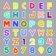 colorful alphabet illustration