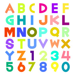 colorful alphabet illustration