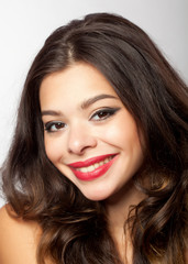Fototapeta premium Frau mit grossem Mund