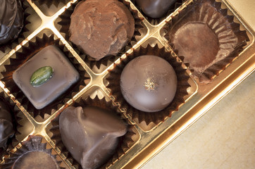 sweet chocolate in a box
