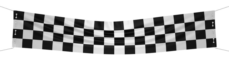 checkered banner