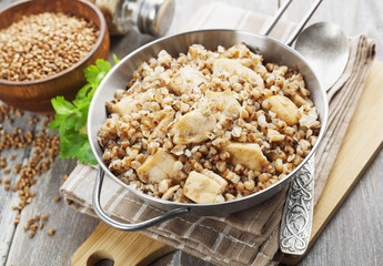 Buckwheat porridge with meat