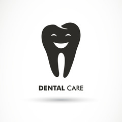 Vector Illustration of a Dental Care Label