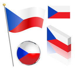 Czech Republic Flag Set