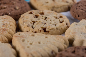 Background of homemade cookies