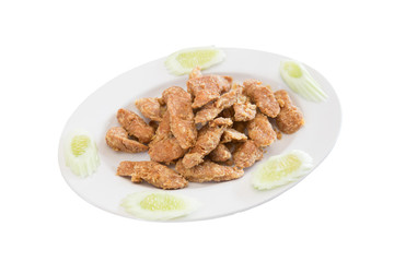 Deep fried shrimp rolled