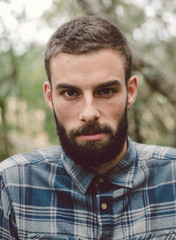Fototapeta premium Hipster man portrait