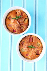  cake with rhubarb