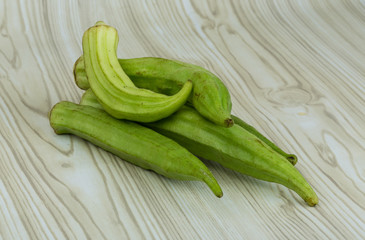 Okra vegetables