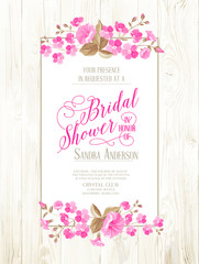 Bridal shower invitation.