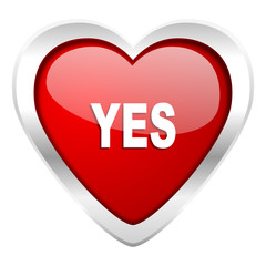 yes valentine icon