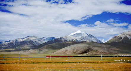 railway in the tibet,china