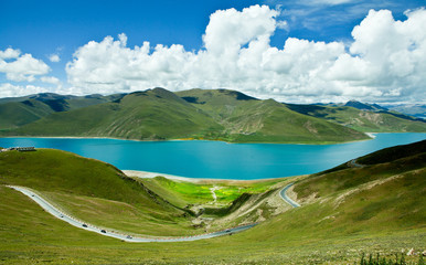 Yamdrok Lake at tibet,china