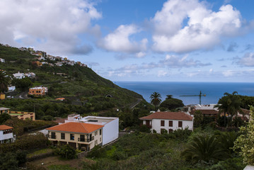 Panoramic view of tropical island
