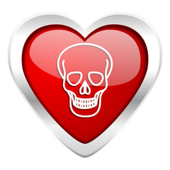 skull valentine icon death sign
