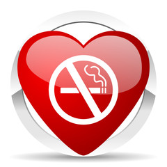 no smoking valentine icon