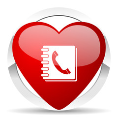 phonebook valentine icon