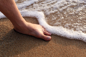footprints in the sand