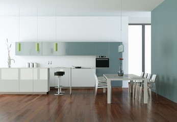 moderne Küche Interieur Design