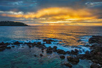 Obraz premium Ocean sunset. Mirissa, Sri Lanka