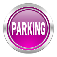 parking violet icon