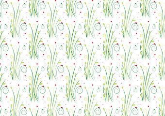 florales Muster Vektor nahtlos