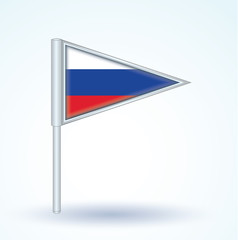 Flag set of russia, vector illustration