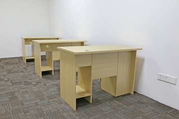 new wooden office desk