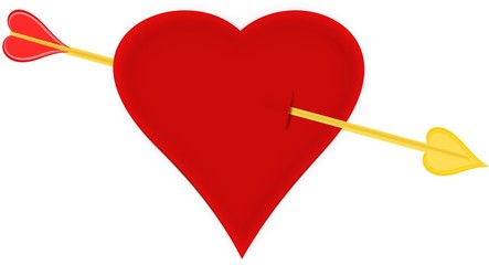 Golden Arrow Valentine Hart