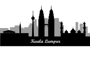 Obraz premium Modern Kuala Lumpur City Skyline Design