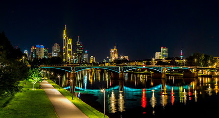 Frankfurt am Main during sunset