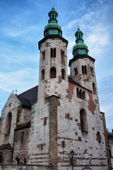 Fototapeta na wymiar Church of St. Andrew in Krakow
