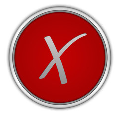 Obraz premium check circular icon on white background