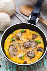 Omelette with mushrooms