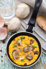 Omelette with mushrooms