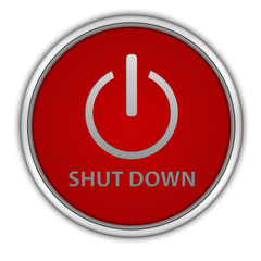 power circular icon on white background