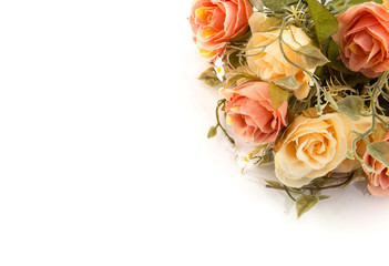 fabric roses,Fake textile vintage