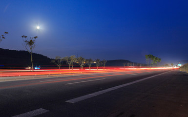 Fototapeta premium night transportation