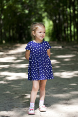 Close up portrait of a pretty liitle girl