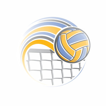 The image of a volleyball ball