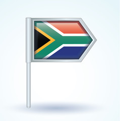 Flag set of South africa, vector illustration