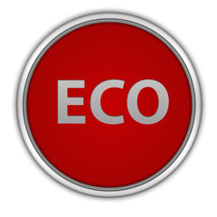 eco circular icon on white background