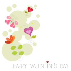 Happy valentine's day card vector