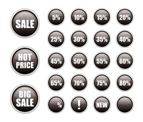 black sale labels collection