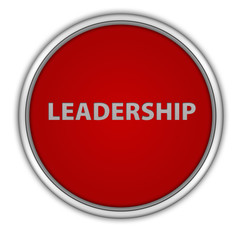 Leadership circular icon on white background