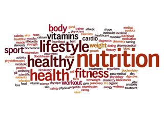 Obraz premium Conceptual health word cloud