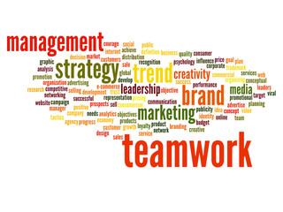 Fototapeta premium Conceptual business word cloud