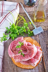 raw meat