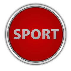 Sport circular icon on white background