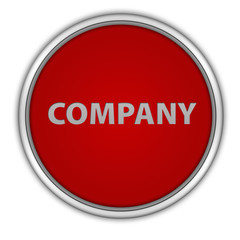 Company circular icon on white background